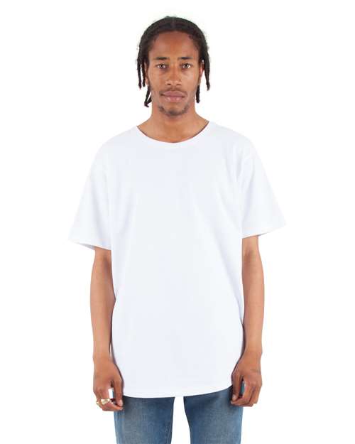 Unisex Curved Hem Long Tee