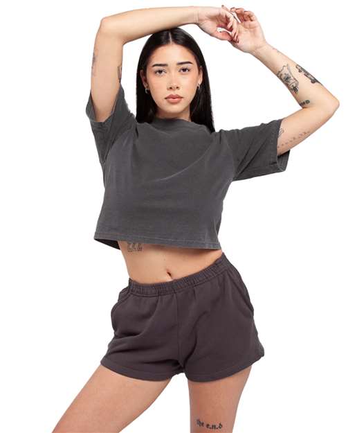 Women's Garment-Dyed Cropped Tee