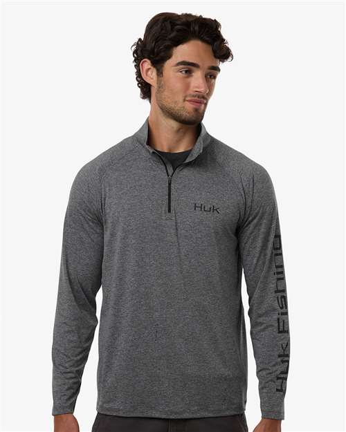Men's Airweight Heather Quarter-Zip Pullover