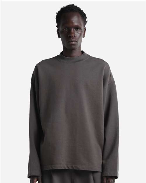 Unisex Garment-Dyed Terry Long Sleeve Tee