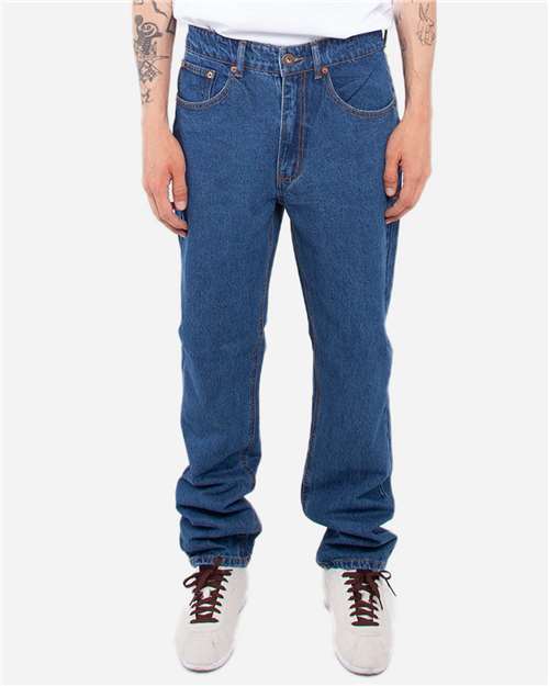 Unisex Denim Straight-Leg Jeans