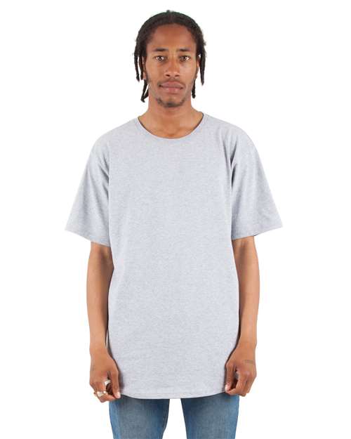 Unisex Curved Hem Long Tee