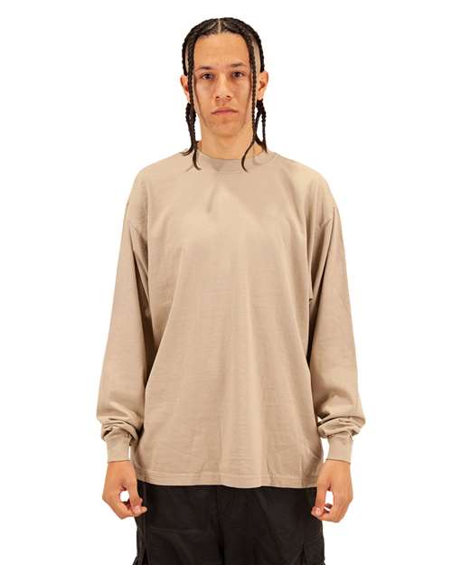 Unisex Max Heavyweight Garment-Dyed Long Sleeve Tee
