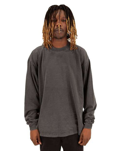 Unisex Max Heavyweight Garment-Dyed Long Sleeve Tee