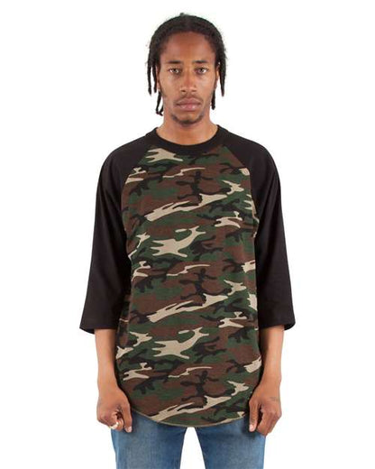 Unisex Camo Raglan Tee