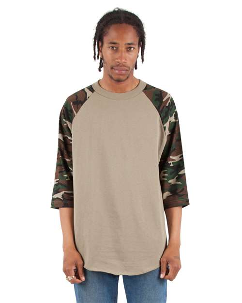Unisex Camo Raglan Tee