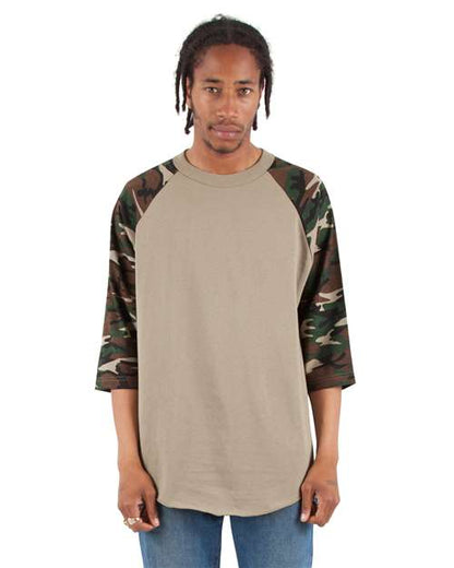 Unisex Camo Raglan Tee
