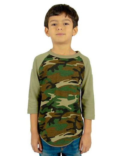 Youth Camo Raglan Tee