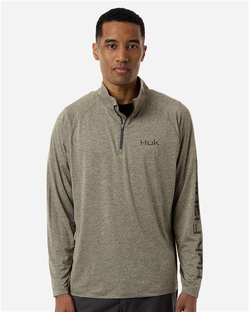 Men's Airweight Heather Quarter-Zip Pullover