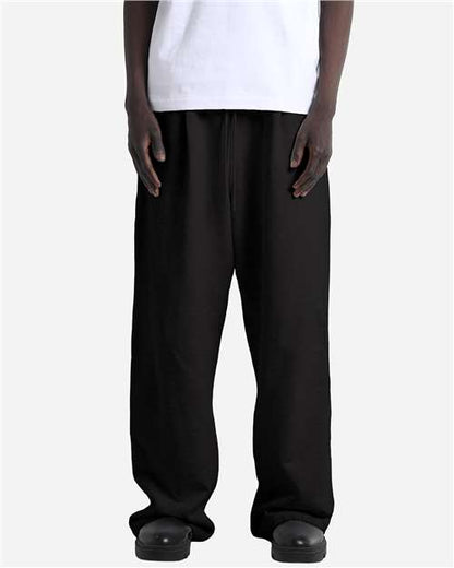 Unisex Garment-Dyed Pleated Pants