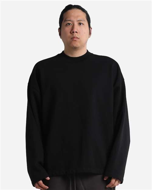 Unisex Garment-Dyed Terry Long Sleeve Tee