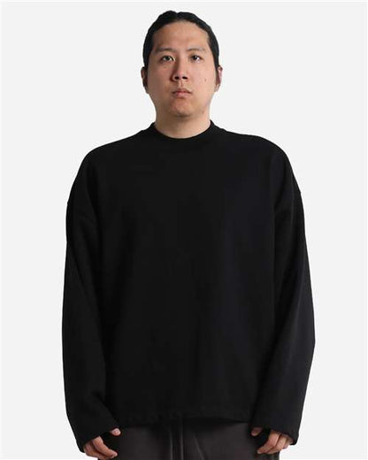 Unisex Garment-Dyed Terry Long Sleeve Tee