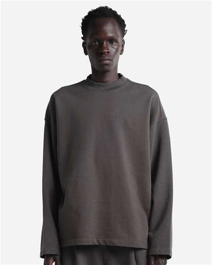 Unisex Garment-Dyed Terry Long Sleeve Tee
