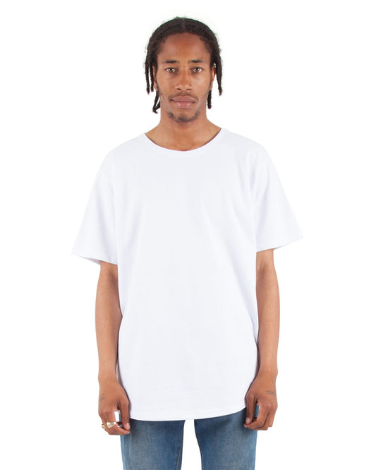 Unisex Curved Hem Long Tee