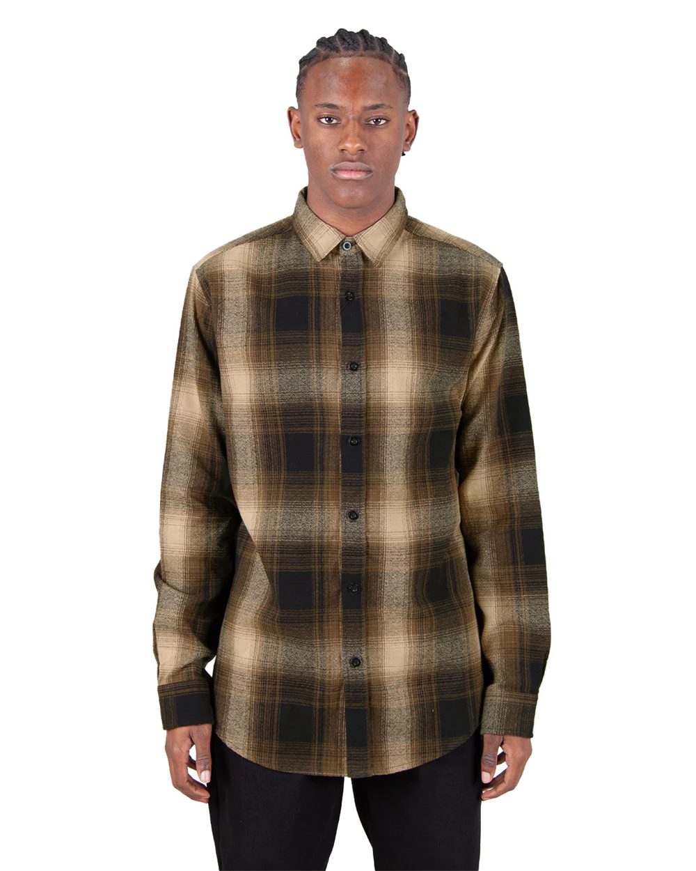 Unisex Plaid Flannel Overshirt