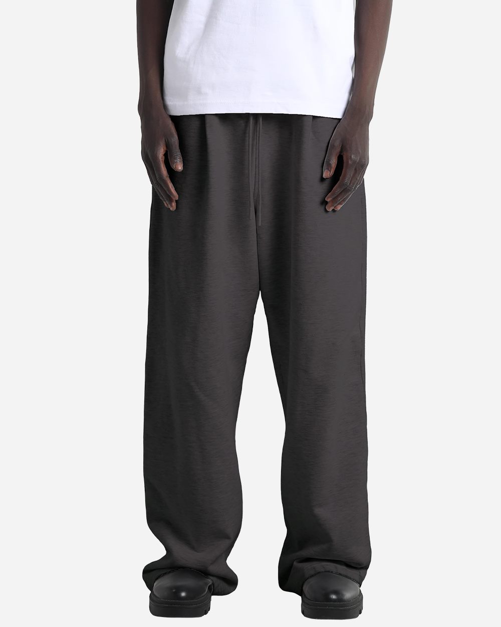 Unisex Garment-Dyed Pleated Pants